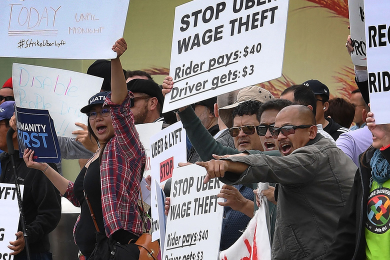 Photo from the Uber protest on May 8